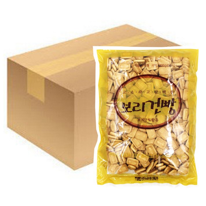 금풍 보리건빵 대용량 1BOX(800g x 10개입)간식 건빵, 금풍 보리건빵 800g x10개 1box