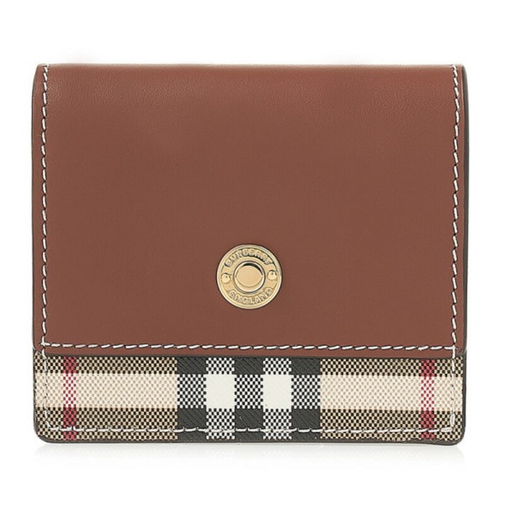 [라벨루쏘] [버버리] 8062286 LS BIFOLD WALLET CLF A1313 빈티지 체크 레더 스몰 반지갑