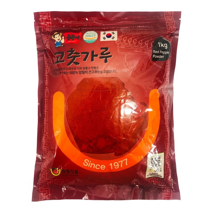 21년 청정식품 HACCP 국산 태양초 햇 고춧가루 고은가루 1kg CJA001-7, CJA001-7_국산 고운 고춧가루 1kg