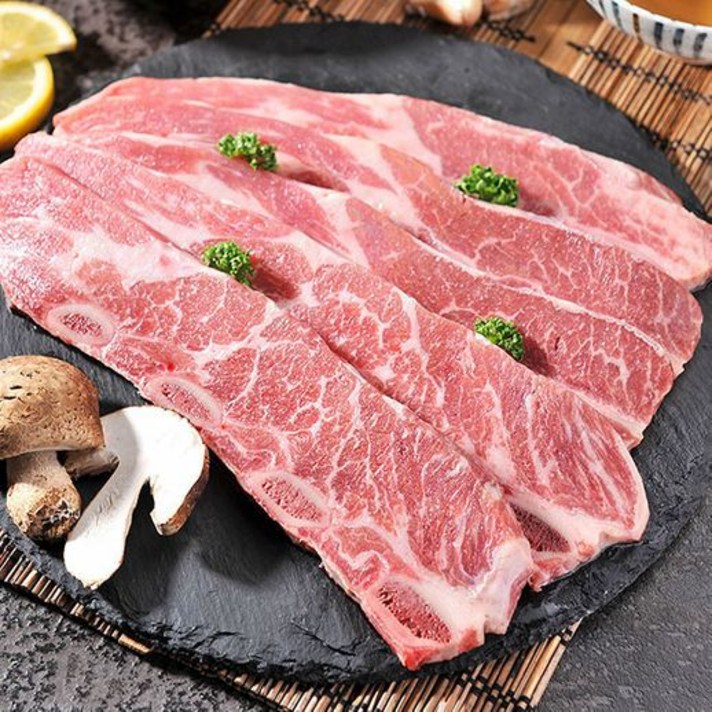 블랙앵거스 초이스급 LA갈비 원육 2.5kg, (직)블랙앵거스 미국산 LA갈비 원육 2.5kg