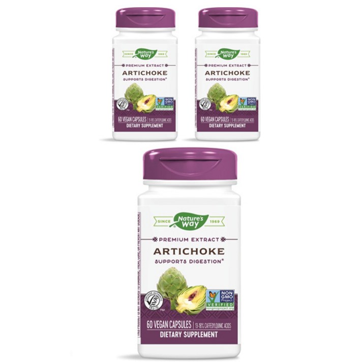  네이쳐스 웨이 아티초크 베지캡슐 60개입 3개 Nature's Way Artichoke, 60정 