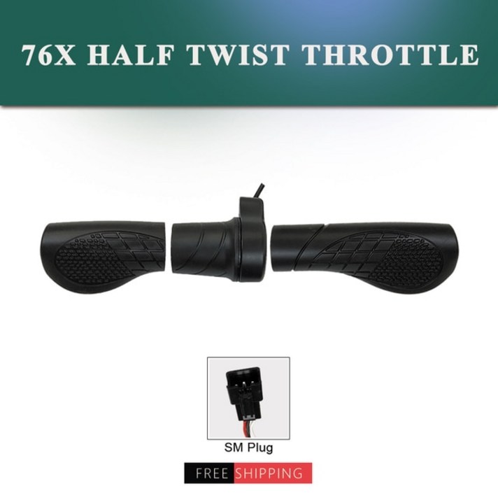 Ebike WUXING Thumb Throttle 21X/130X/108X/20X/76X 전기 자전거 변환 키트 용 왼쪽/오른손 가속기, 7.76X Half SM, 1개