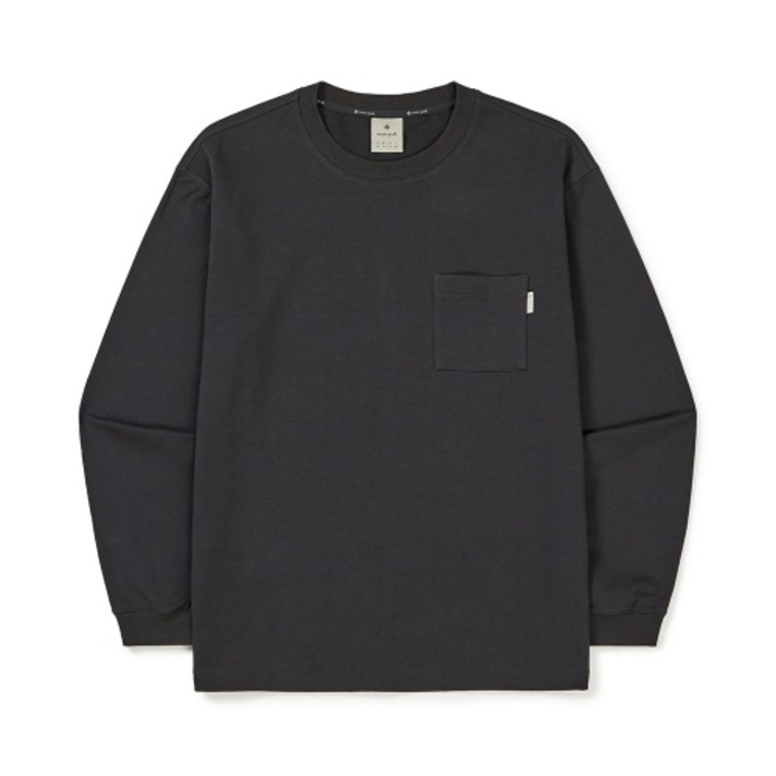 국내백화점 스노우피크 베이직 포켓 긴팔 티셔츠 Dark Charcoal