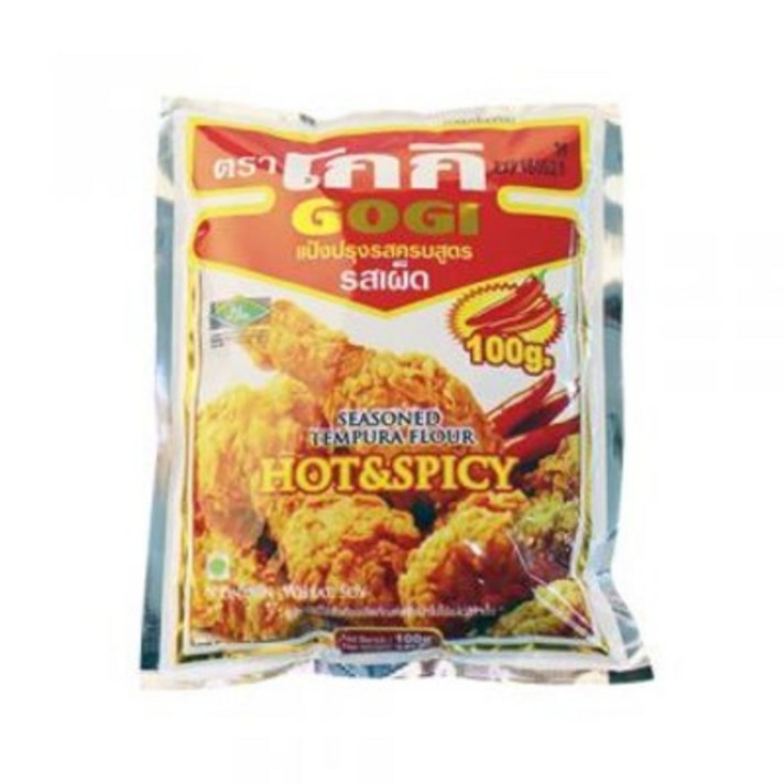GOGI POWDER HOT AND SPICY 100g 파우더 태국 템푸라 튀김 가루 핫 스파이시 THAILAND THAI FOOD 음식 식품 Tepung ayam tempura