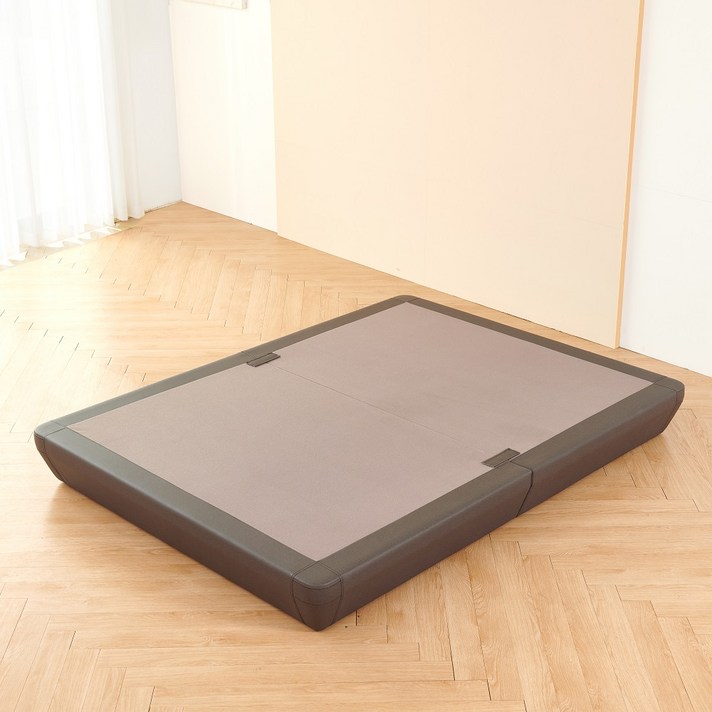  인테리어레시피 뉴노멀 호텔 침대 파운데이션 투매트리스 프레임 방문설치, 다크그레이 뉴노멀 침대파운데이션 