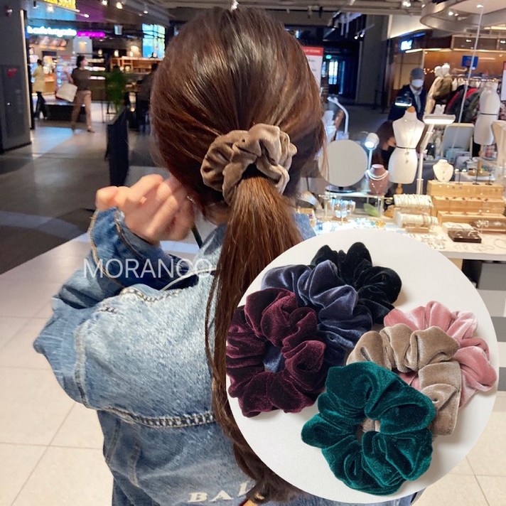 모란코 [천개돌파] 국내제작 1+1 고급 벨벳 곱창끈 9컬러 제니 곱창밴드