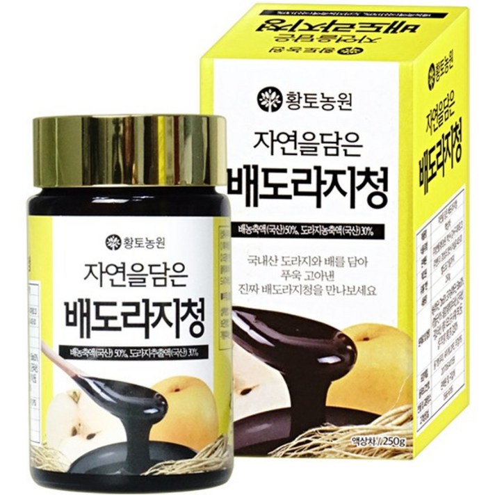 황토농원 자연을 담은 배도라지청, 250g, 1개