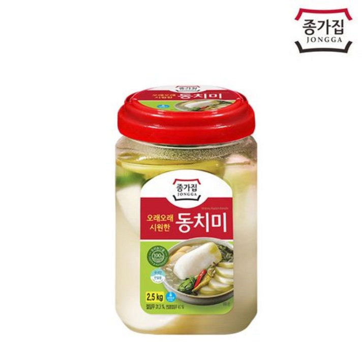 [종가집] 시원한 동치미 2.5kg (PET), 상세 설명 참조