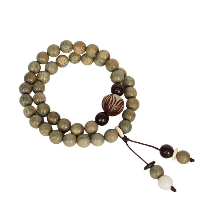 오웬가 재물운 소원성취 삼재 녹단목 염주 팔찌 8mm, A타입8mm