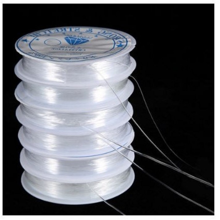 쟈엘 탄성 우레탄 줄 반지 팔찌 만들기 비즈 공예 재료, 0.5, 1개