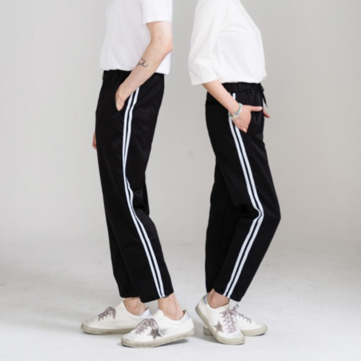 나타났다 남녀공용 두줄트레이닝 밴딩바지