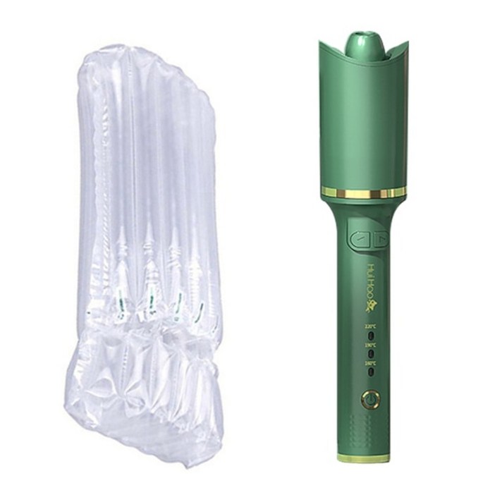 고데빗 히피 봉 아이롱펌 속볼륨 뿌리볼륨 고데기 자동 회전 헤어 컬러 세라믹 컬링 아이언 오래 지속되는 헤어 링 항온 웨이브 헤어 케어 전기 헤어 차홍 청담 스타일, 호주, 녹색 상자 없음