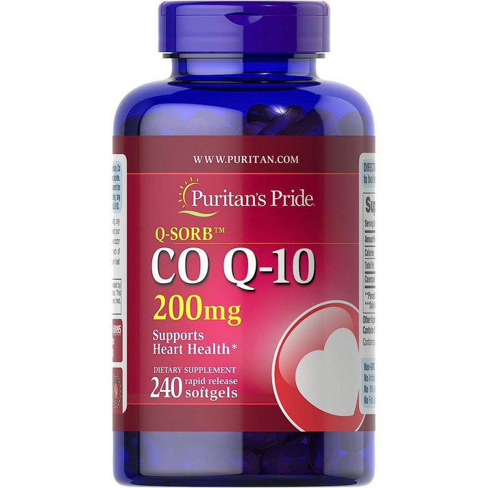  퓨리탄 Puritan's Pride CoQ10 200mg Supports Heart He, 1200인분1팩, 1개 