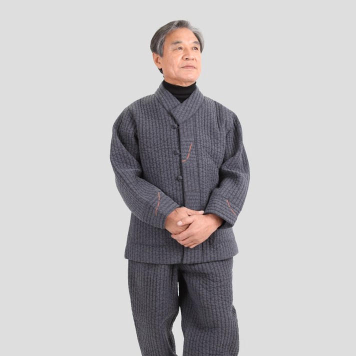 토지몰 남자 법복 왕골 누빔 2P세트