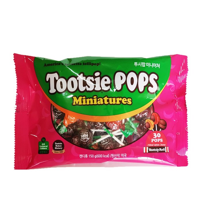 투시팝 미니어쳐 막대사탕150g, 단품