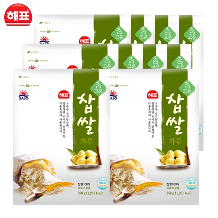 해표 찹쌀가루 350g, 10개
