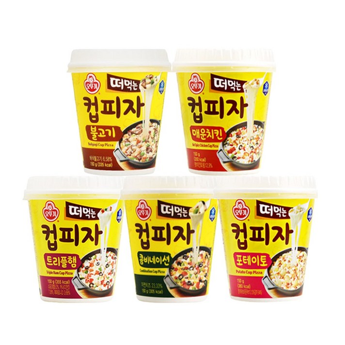 (냉동) 오뚜기 떠먹는 컵피자 5종 골라담기, 3.떠먹는 컵피자 콤비네이션 150g