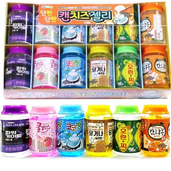 단짠단짠 캔치즈 젤리 12p 세트, 1개