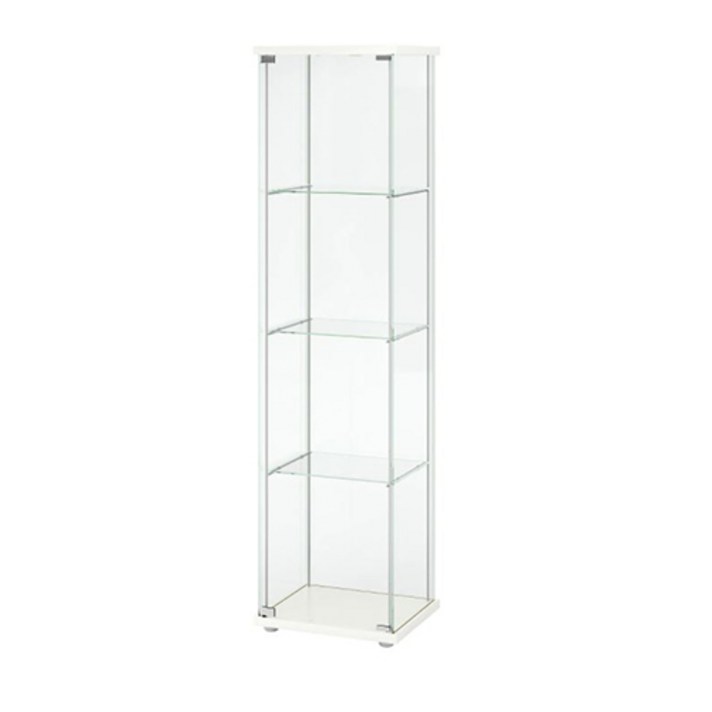 이케아 DETOLF 데톨프 유리장식장 2칼라, 화이트_203.540.43
