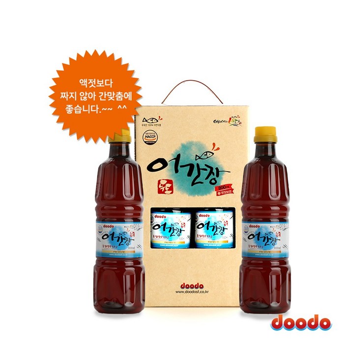 두도 어간장 800ml 2개 천연조미료 간장 추천