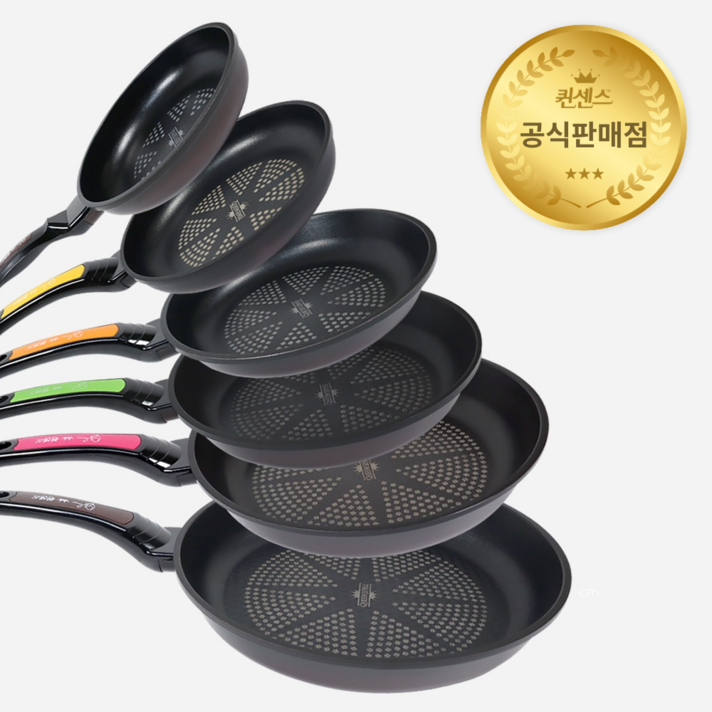 퀸센스 국산 5중코팅 프라이팬 단품, (리뷰이벤트) 프라이팬전용 수세미, 28cm
