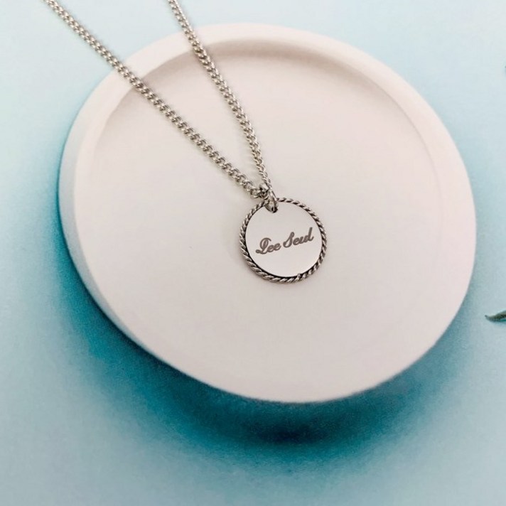 은가비펫 미아방지 목걸이 써지컬스틸 꼬임원형 체인S 어린이공급자 적합성확인, 써지컬스틸 꼬임원형 체인S_35cm