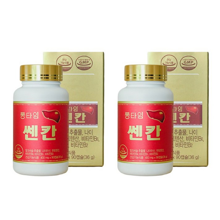 롱타임 쎈칸 프리미엄 밀크씨슬 간 영양제 [6개월분](2병), 2병