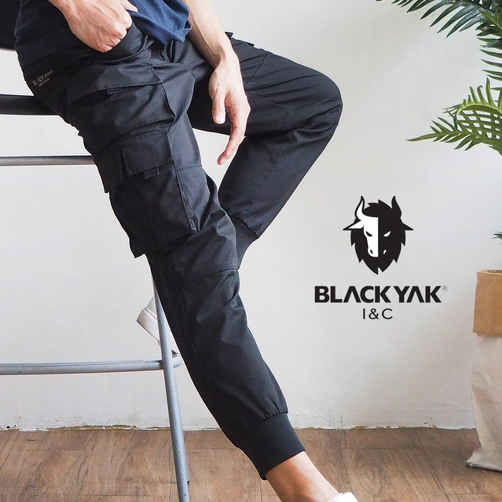 블랙야크 남성 카고 조거 팬츠 등산바지 남성바지 스판 밴딩 신축 작업복 바지 +V존양말