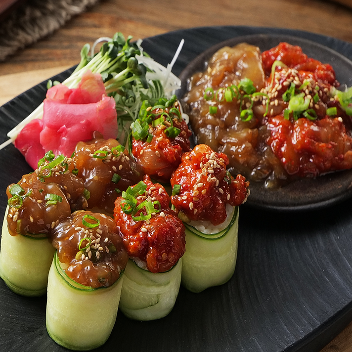 순살게장 700g (350g+350g) / 삼채간장 순살게장 or 순살 양념게장, 삼채간장 순살게장 350g+매콤양념 순살게장 350g