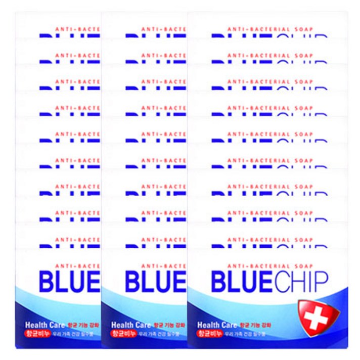 애경 블루칩 향균비누, 100g, 30개