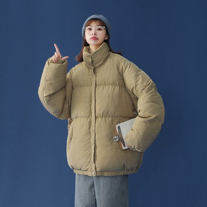 Dec.18 204번 여성복 윈드스토디오 패딩 크림 패딩 루즈핏 슬림 코트Z
