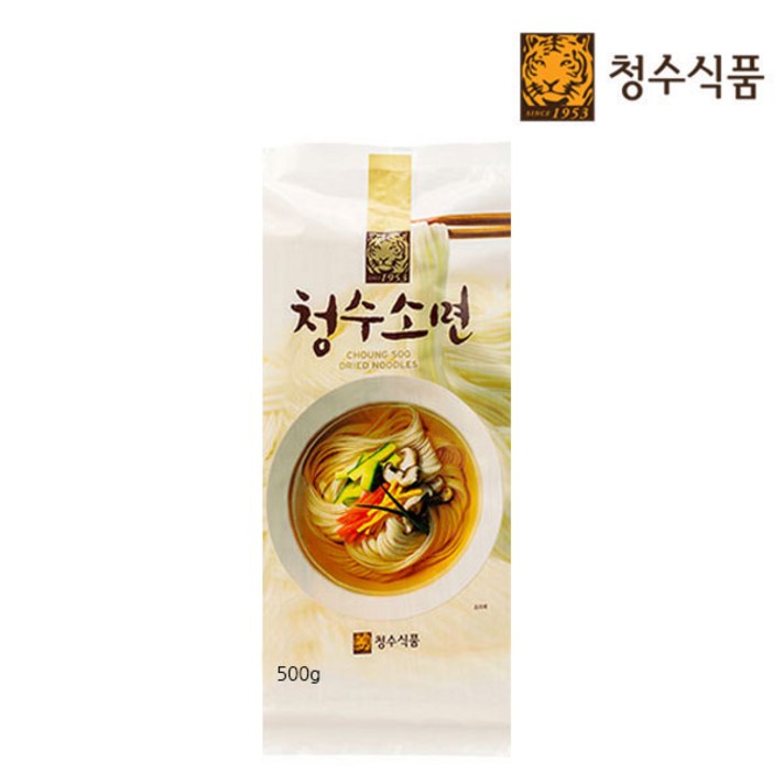 [청수식품] 청수 소면 5인분(봉지) 500g x 1봉, 단품