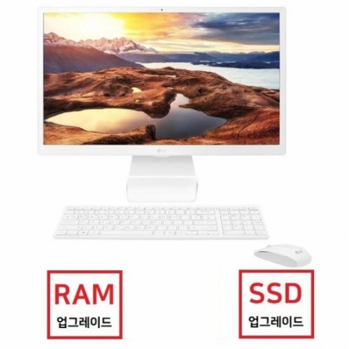 24V50N-LRP1K 일체형PC [4GB 추가(총8GB) + 500GB SSD 교체], LG