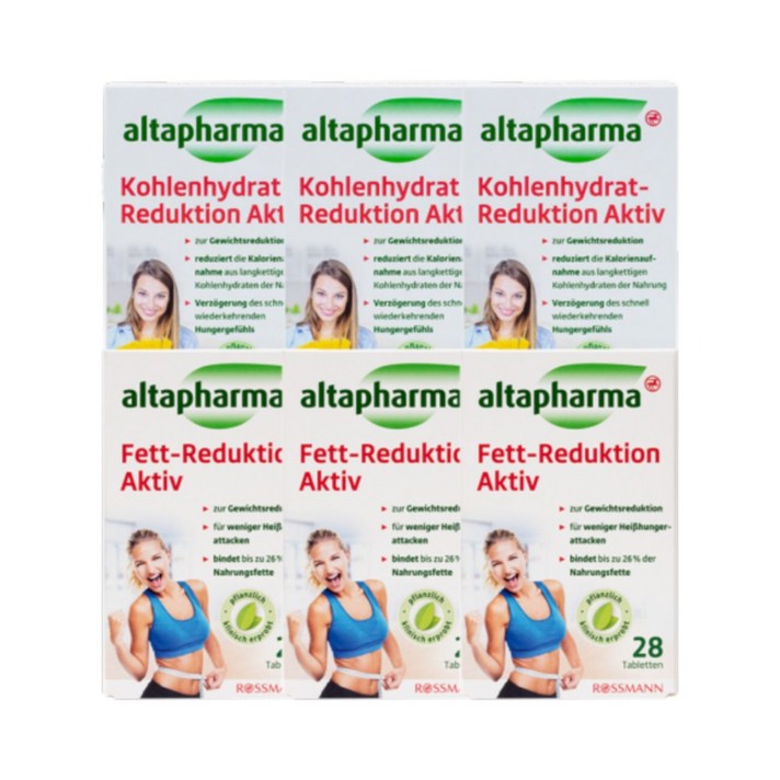 알타파마 탄수화물 컷팅제+체지방 감소제 2종 6개세트