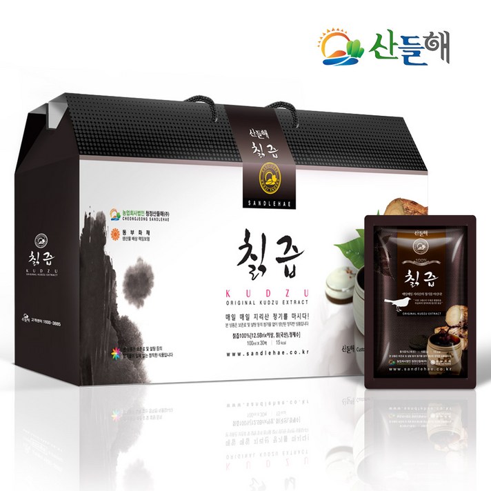 산들해 지리산 생칡즙, 30팩, 100ml