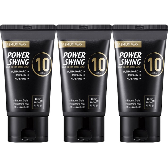 미쟝센 멘 매트파워 왁스 110ml, 3개