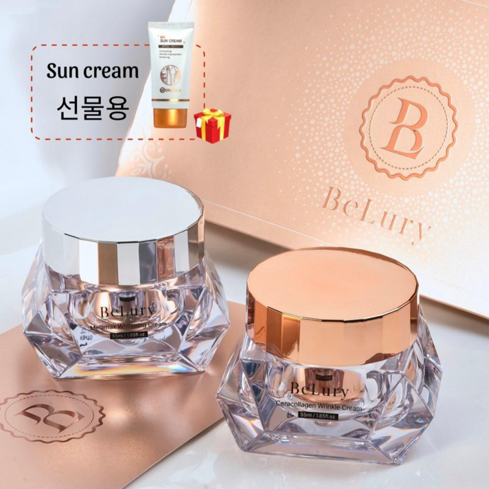 BELURY WHITE & WRINKLE CREAM SET 비루리 화이트 앤 링클 크림 세트, 110ml, 1세트