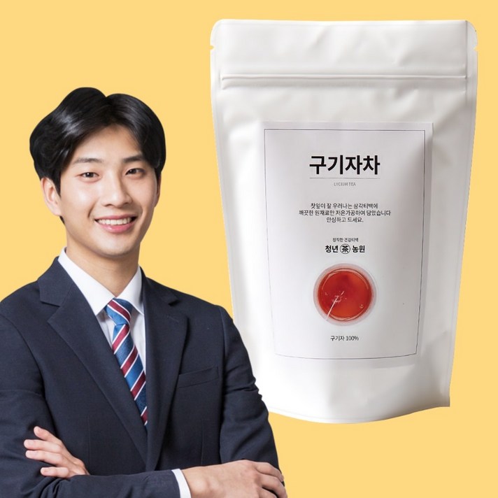 청년농원 저온가공 구기자차 삼각티백, 1g, 50개