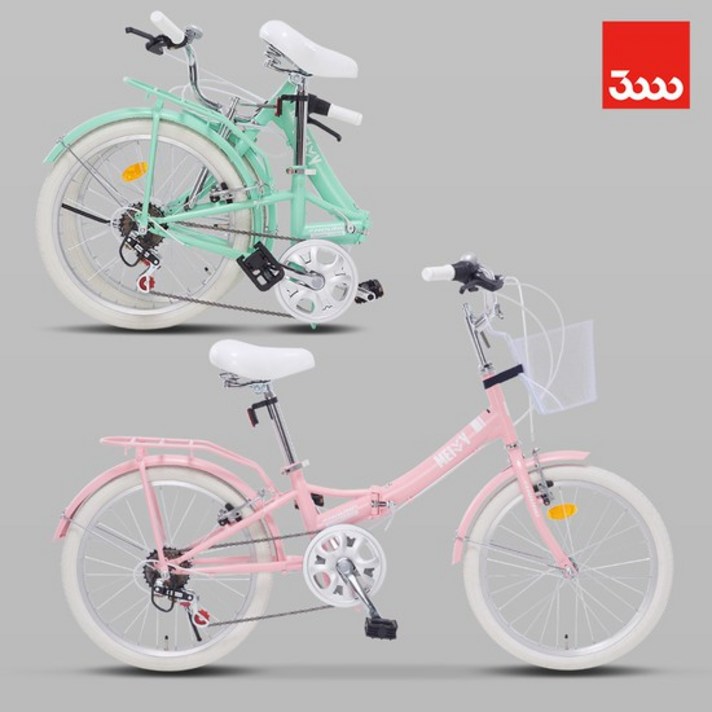 삼천리자전거 메이비20 접이식 자전거, 라이트 핑크, 140cm