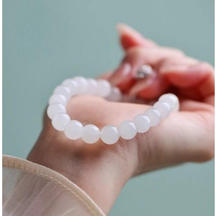 주포어유 재물운 소원성취 행운 백옥 팔찌