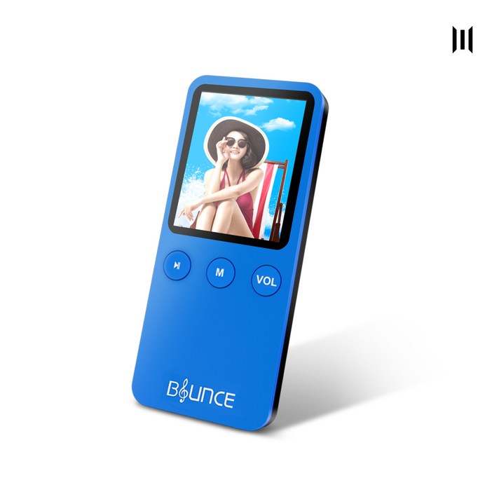  엠피지오 72시간 연속 재생 바운스 MP3 8GB, 블루 