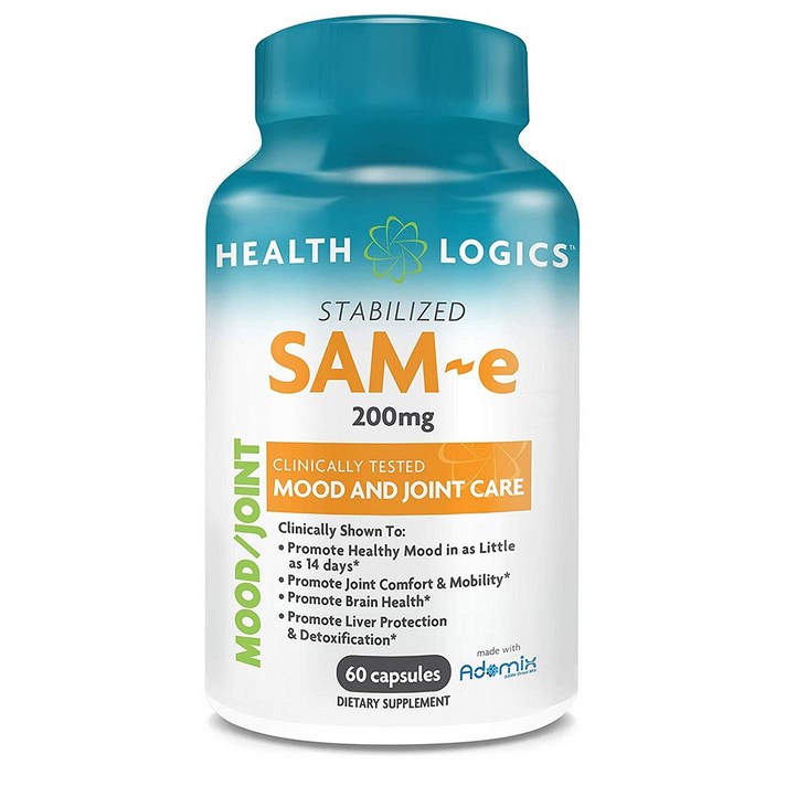Health Logics 헬스로직스 SAM-e 메티오닌 200mg 60정 1병, 1개, 제품제목참조
