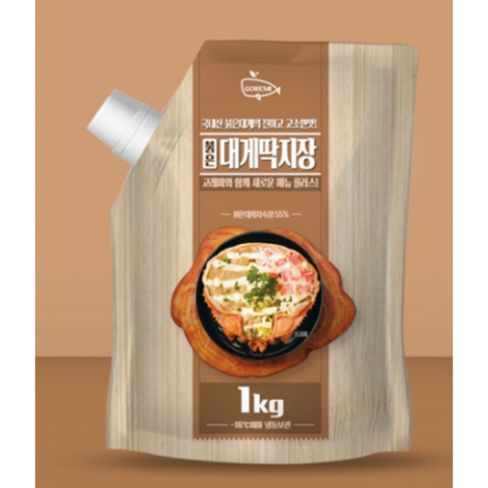  붉은대게딱지장 1kg[(구)씨포스트][고래미(주)]국내산 붉은대게 내장, 1kg, 1개 