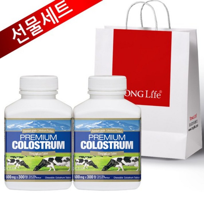 선물세트-뉴질랜드정품 1등급 프리미엄초유 300정-2병, 상세설명 참조, 없음