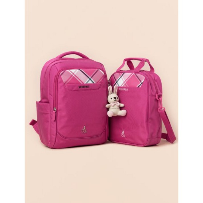 마젠타 코어 체크 라이트 책가방 SET (PS00118004W)