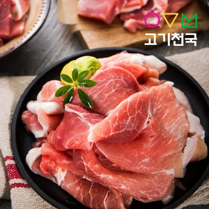  (고기천국) 제주도 돼지고기 뒷다리살(제육용) 400g [단품], 1개 