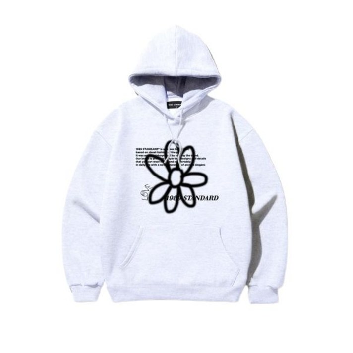 국내정식상품 1989STANDARD 1989스탠다드 후드티 RV BW FLOWER 후드STHSTD0034 326026