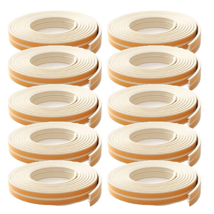 애드라이프 문틈막이 E형 아이보리 창문 바람막이, 10개