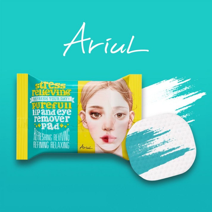 [올리브영 입점] 아리얼 클렌징 립 앤 아이 리무버 패드 30매 (메이크업 리무버), 55g, 3개