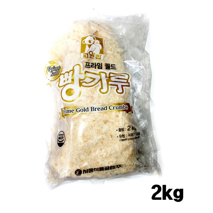 코알라 프라임골드빵가루 2kg (아이스박스 아이스팩), 1봉